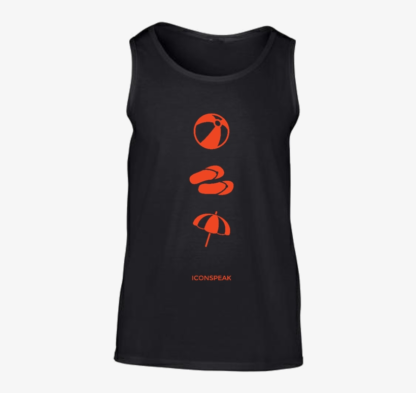Iconspeak Beach Story Men's Tanktop - Active Tank, transparent png