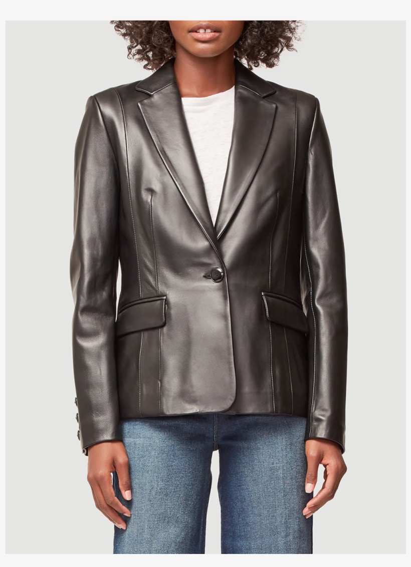 Frame Leather Schoolboy Blazer, transparent png