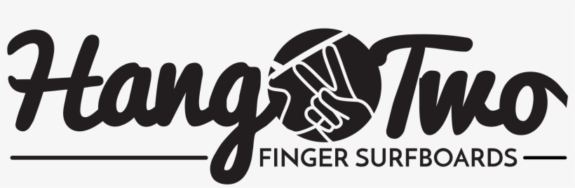 Hang Two Logo Finger Surfboards - Calligraphy, transparent png