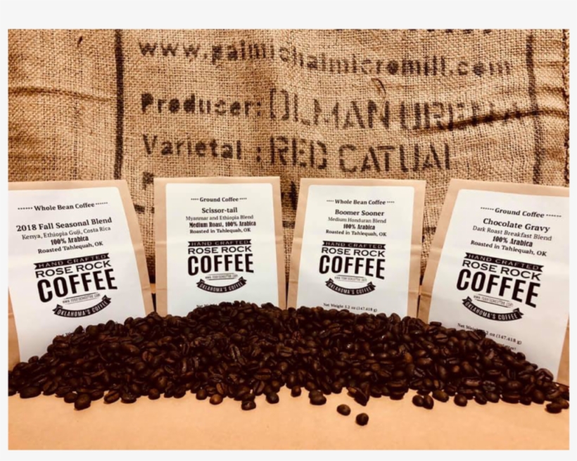 Rose Rock Coffee 4 Sample Size Bags - Java Coffee, transparent png