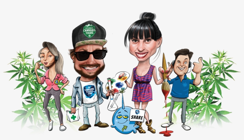 Your Cannabis Friendly Colorado Tours Team - Marihuana Render, transparent png