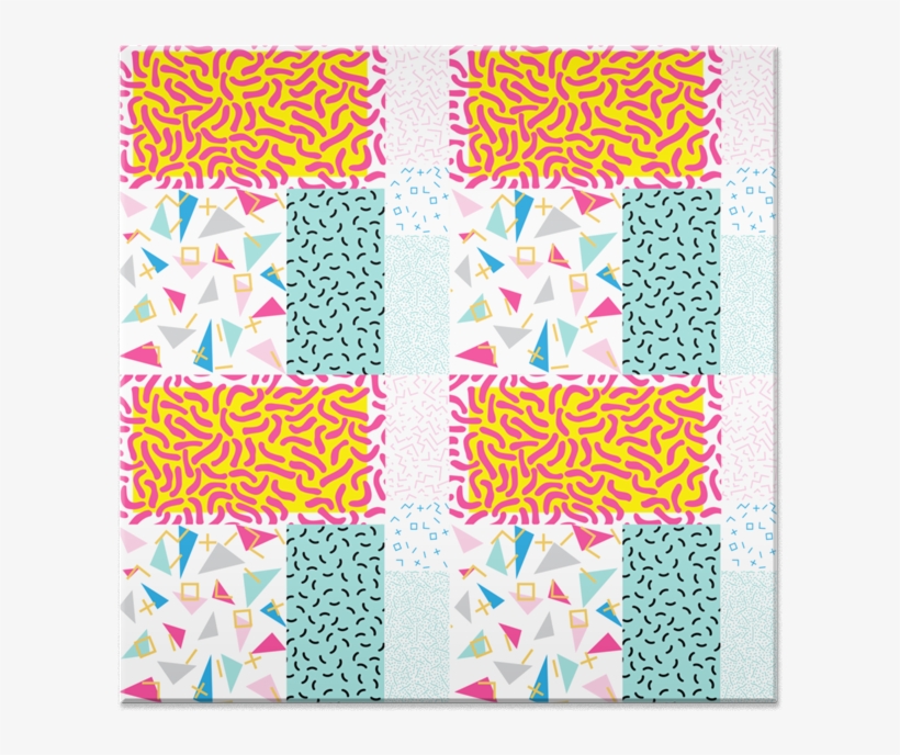 Azulejo 90's Pattern Funky Colors De Tobias Fonsecana, transparent png