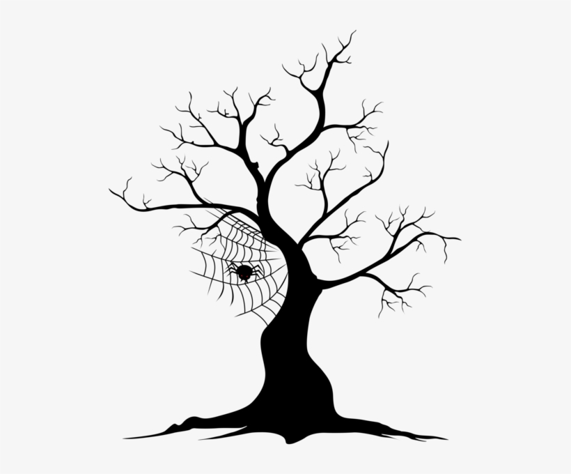 0, - Black Halloween Trees Png, transparent png