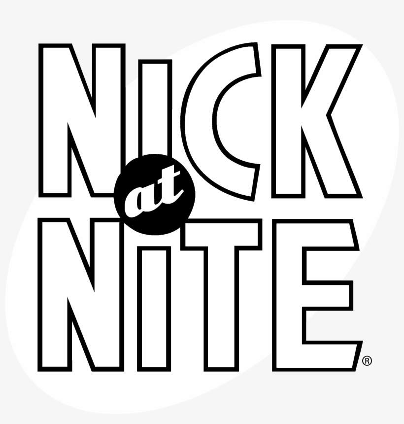 Nick At Nite Logo Black And White - Nick At Nite, transparent png