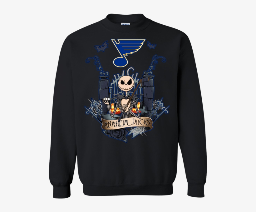 St Louis Blues Jack Skellington This Is Halloween Nhl - Girl Who Love Shirt, transparent png