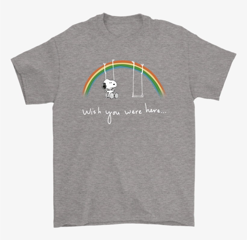 Wish You Were Here Pink Floyd X Snoopy Shirts-snoopy - Shirt, transparent png