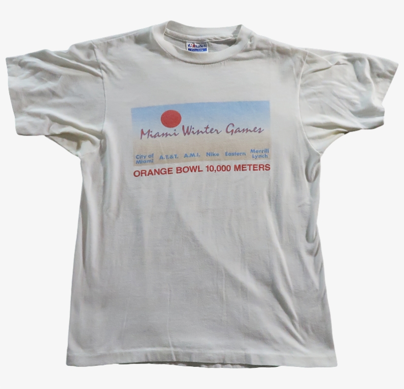 80s Nike 50/50 Hanes White T Shirt Small - Active Shirt, transparent png