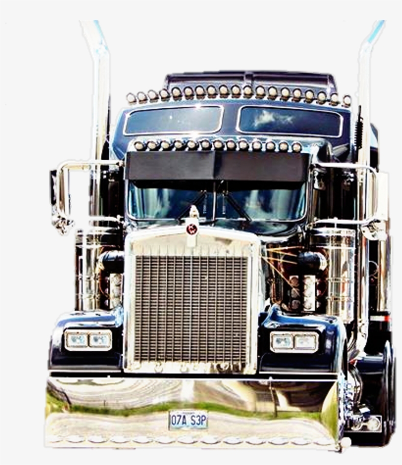 #trailer #trailero #kenworth #negro #mamalon #truck - Trailer Truck, transparent png