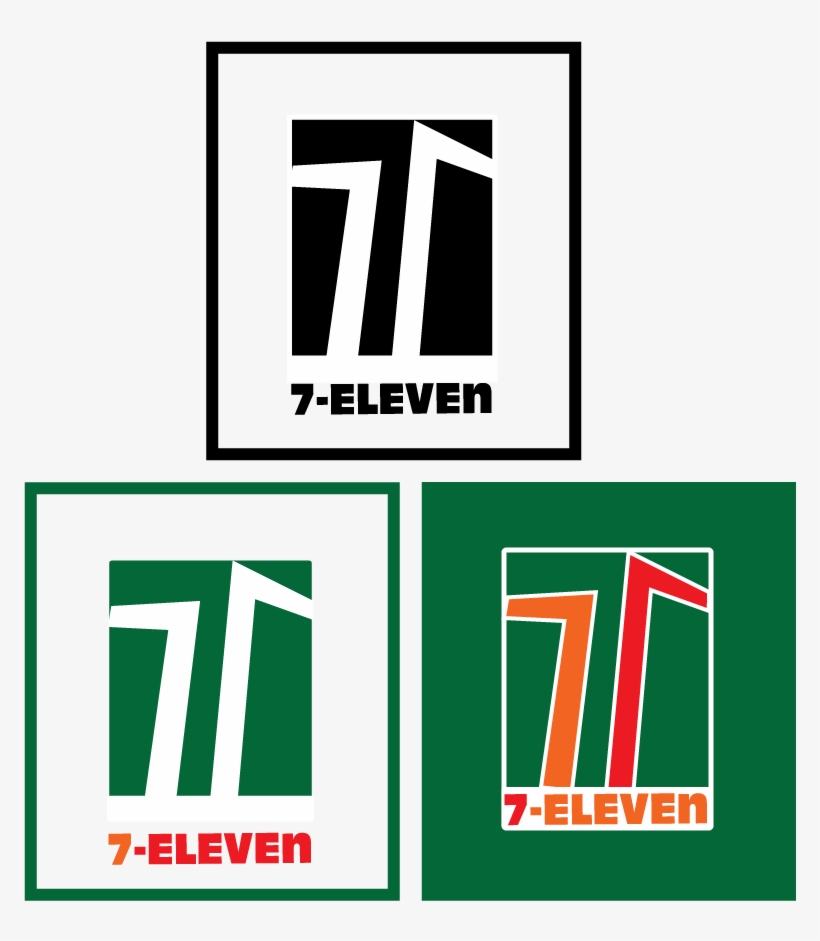 Week4 Assignment 3 Creating A Logo Using Gestalt - Logo 7 Eleven, transparent png