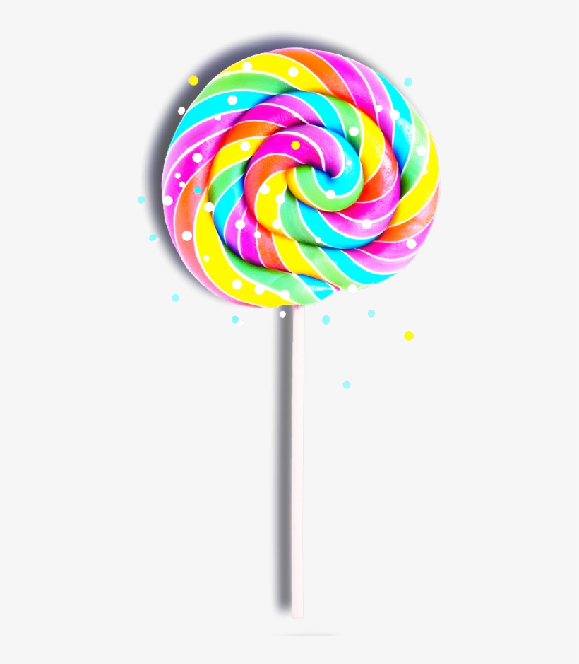 Lollipop Clipart Paletas - Transparent Rainbow Lollipop, transparent png