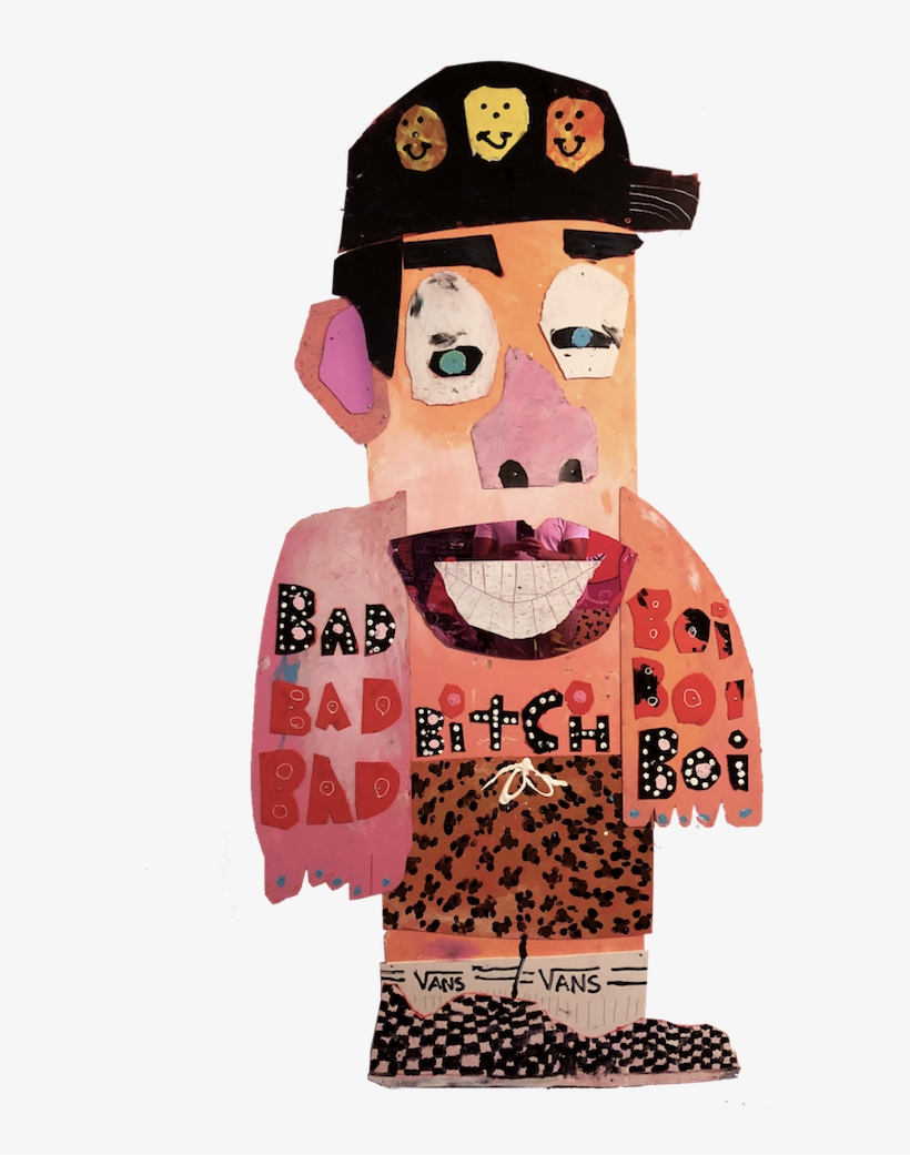Bad Bitch Boi Wood, Plastic, Pvc, Acrylic, Mirror 4 - Cartoon, transparent png