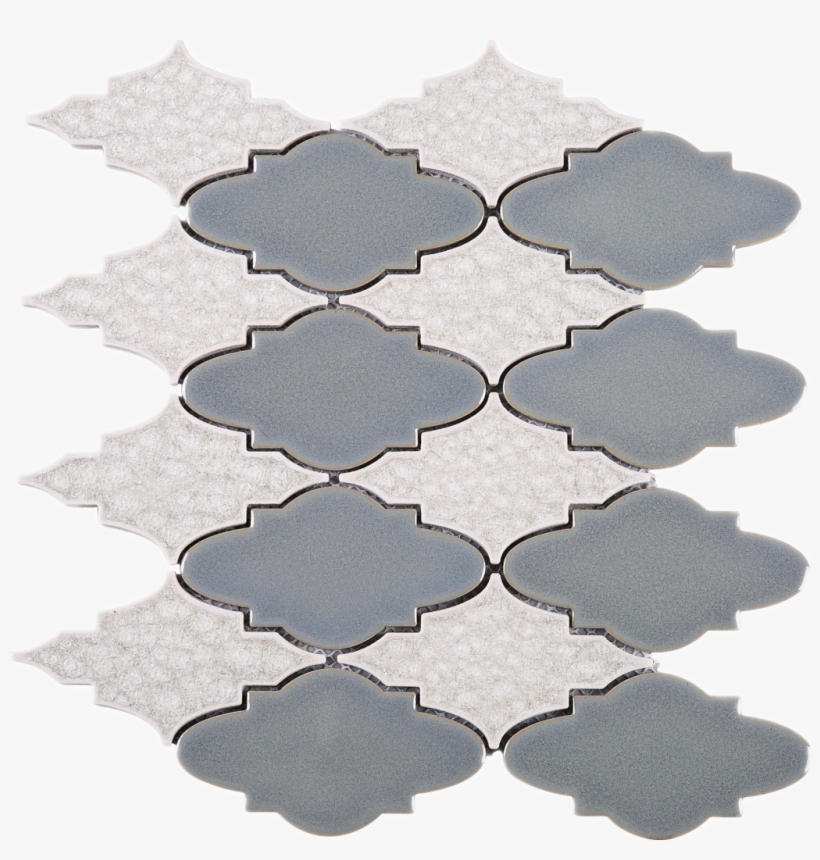Unique Lantern Shape Grey And Ivory Glass Ceramic Mosaic - Unique Mosaic Tiles, transparent png