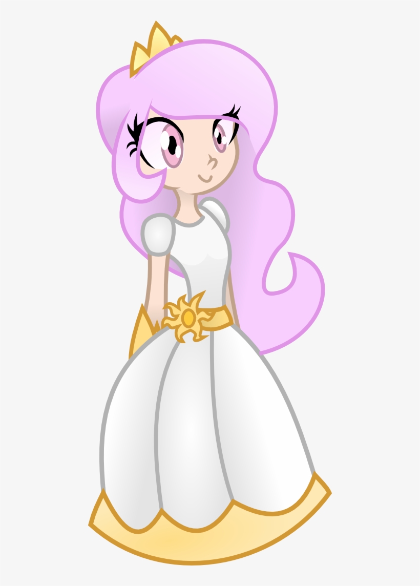 Sketchy Brush, Cewestia, Clothes, Crown, Cute, Dress, - Princess Celestia Pink Hair, transparent png