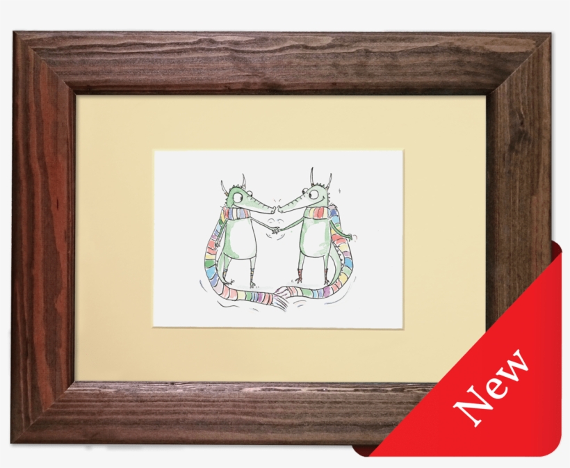 Rainbow Dragons Frame New - Picture Frame, transparent png