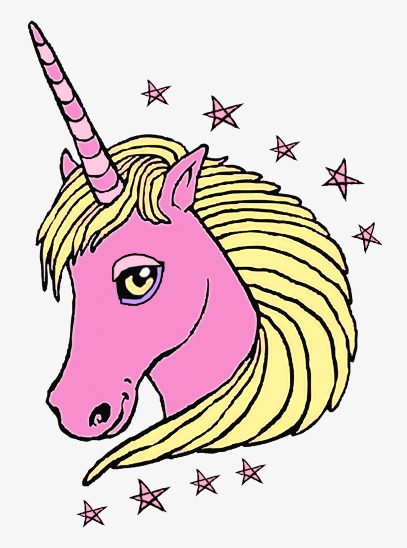 Unicorn Drawing Pink, transparent png