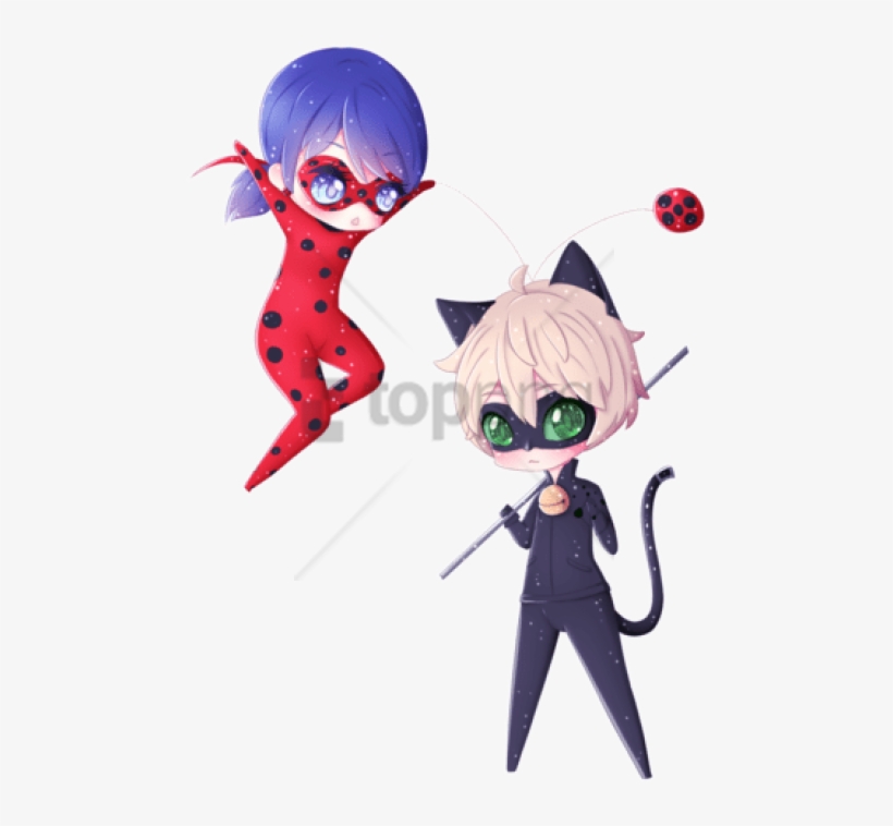 Free Png Ladybug Club Tagged - Ladybug Y Cat Noir Kawaii, transparent png
