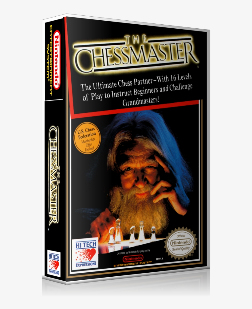 Nes The Chessmaster Retail Game Cover To Fit A Ugc - Chessmaster, transparent png