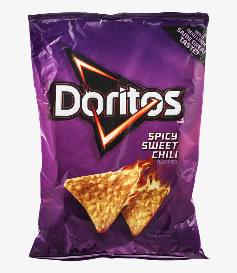 Doritos Tortilla Chips Spicy Sweet Chili, - Spicy Sweet Chili Doritos, transparent png