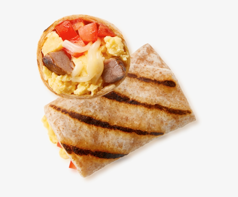 Steak, Egg & Cheese Burrito - Fast Food, transparent png