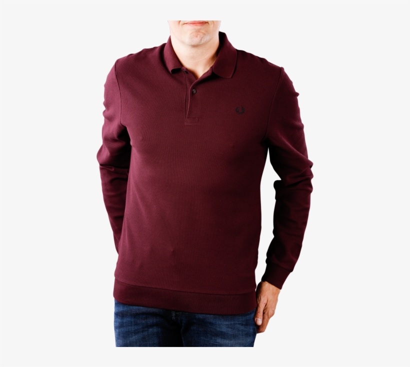 Fred Perry Honeycomb Texture Polo Deep Mahogany - Fred Perry Honeycomb Polo, transparent png