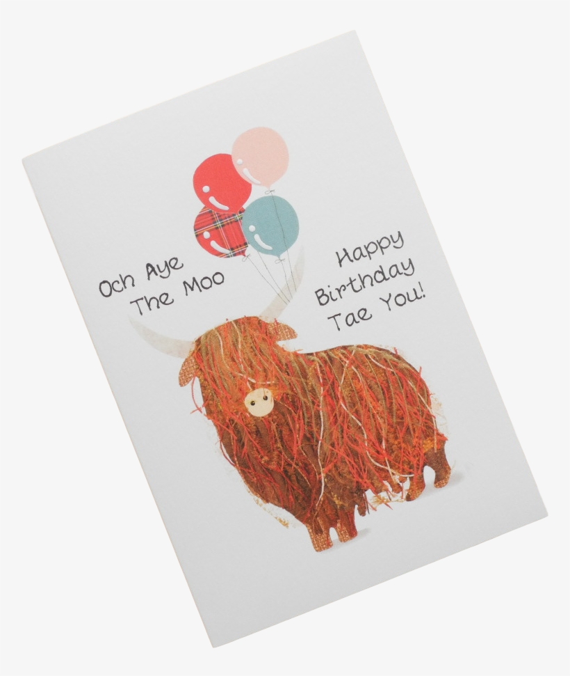 Birthday Open Coo Balloons - Highland Coo Birthday, transparent png