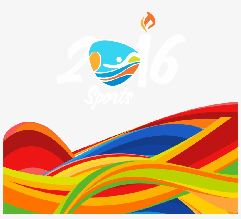 Olympics Vector Torch Design - Marathon Swimming, transparent png