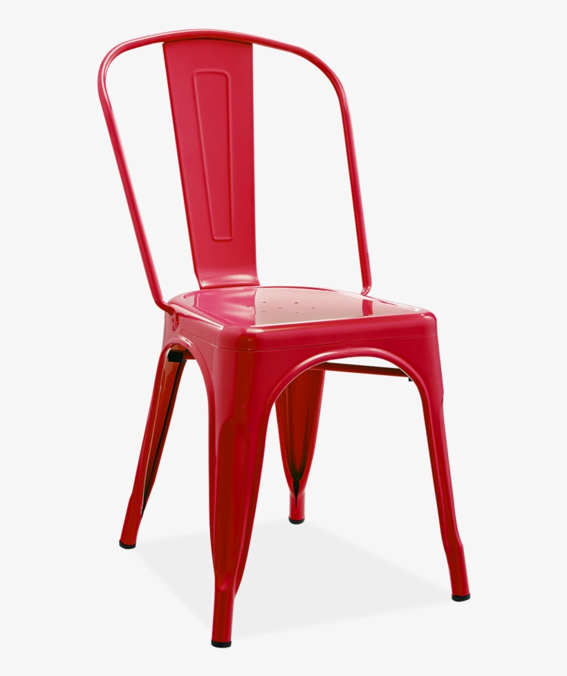 Tolix A Chair - Cadeira De Ferro Vermelha, transparent png