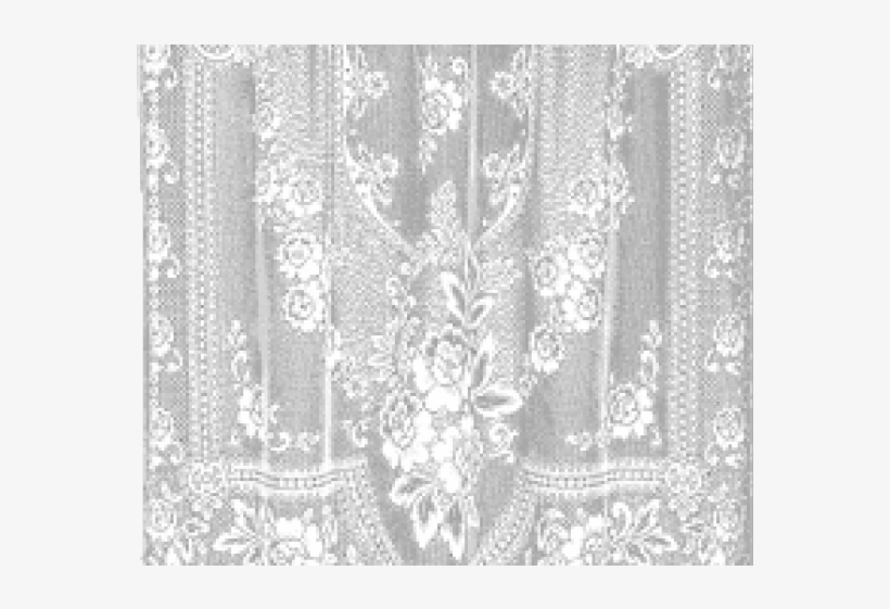 Curtain Clipart White Lace - Lace, transparent png