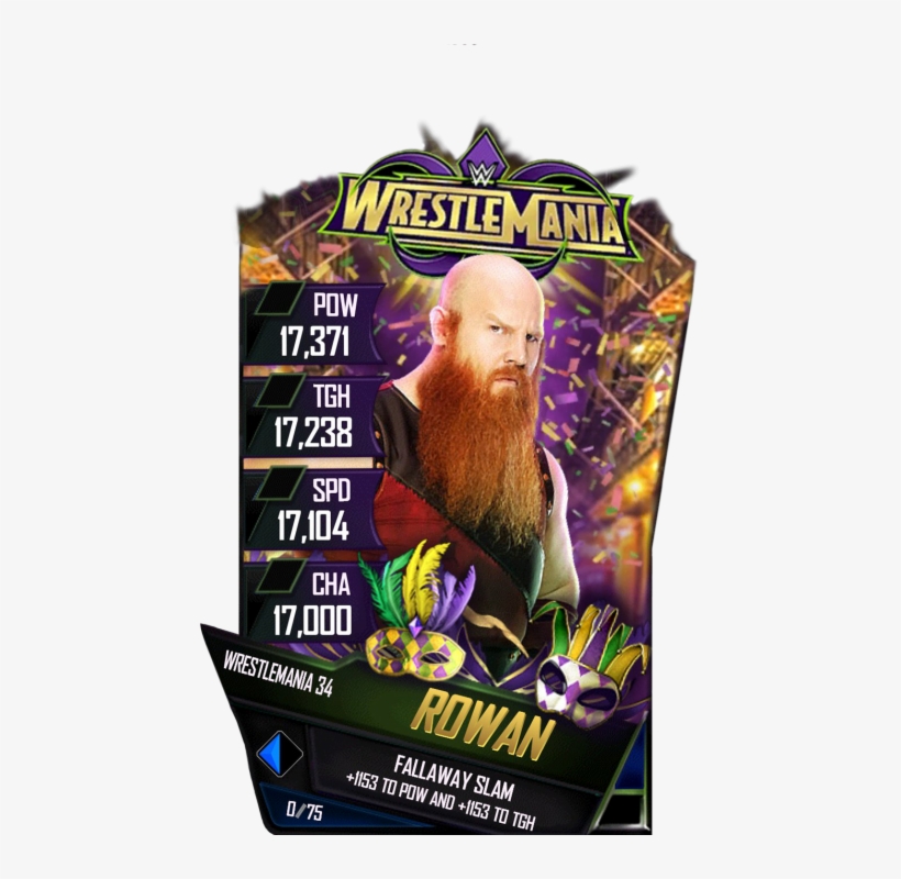 Rowan S4 19 Wrestlemania34 - Wwe Supercard Wrestlemania 34, transparent png