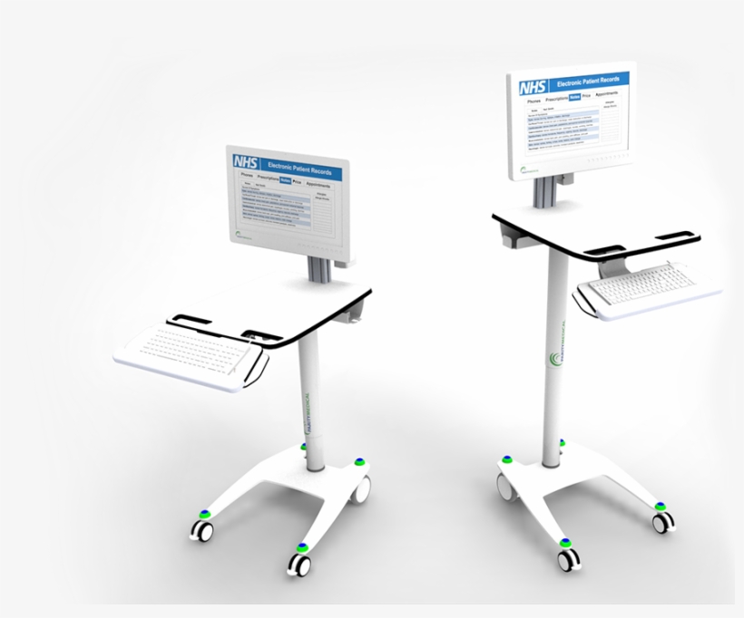 Mobile Computer Carts - Table, transparent png
