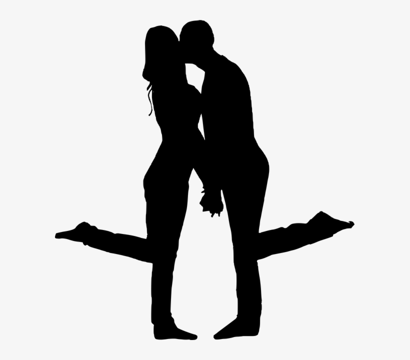 Silhouette, Valentine, Just Married, Love, Kissing - Silhouette San Valentino, transparent png