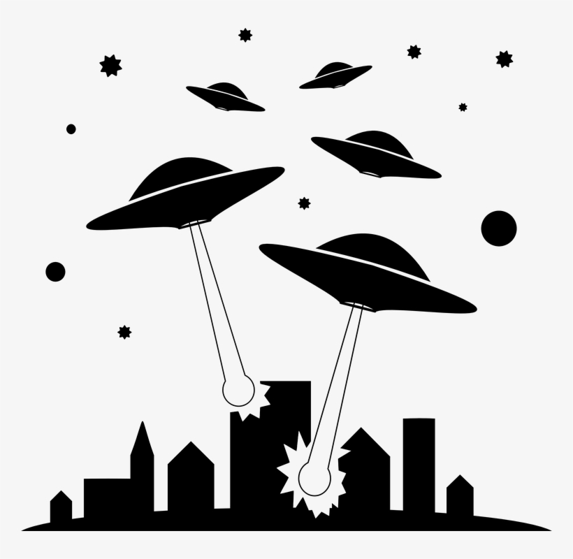 I Can't Stop Reading - Alien Invasion Clipart, transparent png