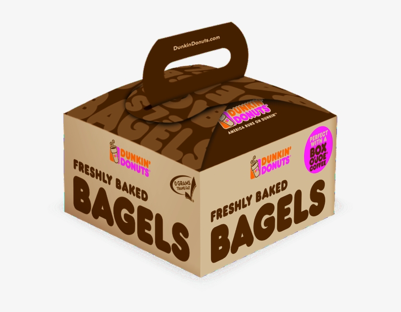 Dunkin' Donuts® Bagels Box Illustration For Approvals - Chocolate, transparent png