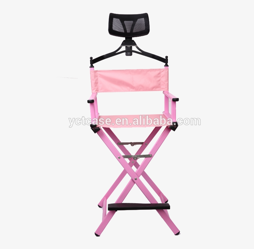 Aluminum Makeup Chair Director Chair With Headrest, transparent png