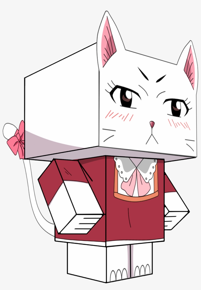 Charle , Frosh , Happy , Lily Y Lector - Papercraft Fairy Tail Carla, transparent png