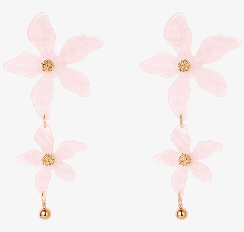 Zegl Vacation Flower Shaped Earrings Women's Summer - Artificial Flower, transparent png