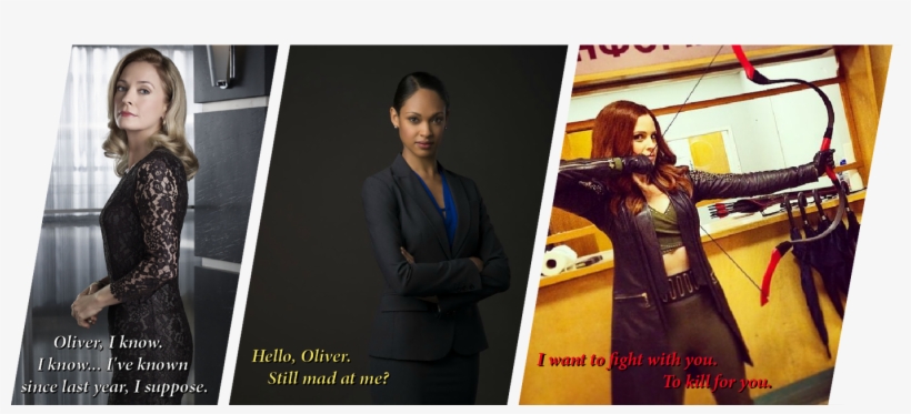 [international Women Day] Three Of My Favorite Female - Arrow Carrie Cutter Cosplay, transparent png