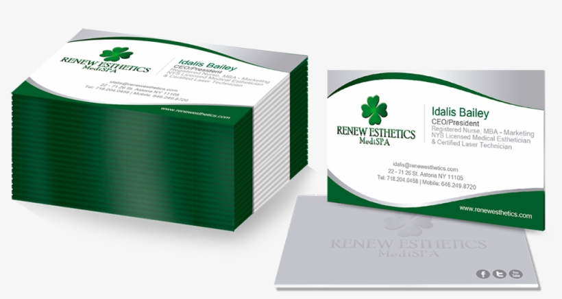 Design And Print Of Business Card In Astoria Ny Ritmac - Medical Visiting Card Designs, transparent png