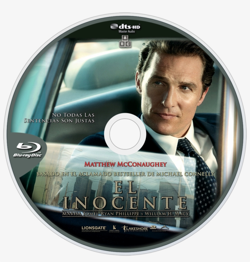 The Lincoln Lawyer Bluray Disc Image - Matthew Mcconaughey, transparent png