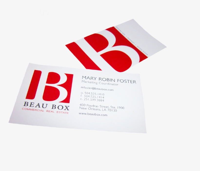 Business Card Templates Created For Beau Box Commercial - Commercial Real Estate Business Card, transparent png
