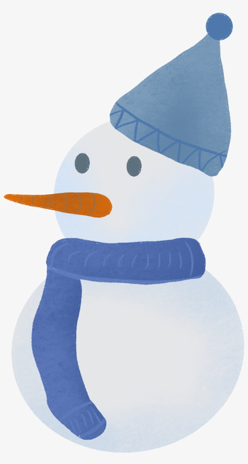 Winter Snowman Blue Mother Png And Psd - Snowman, transparent png