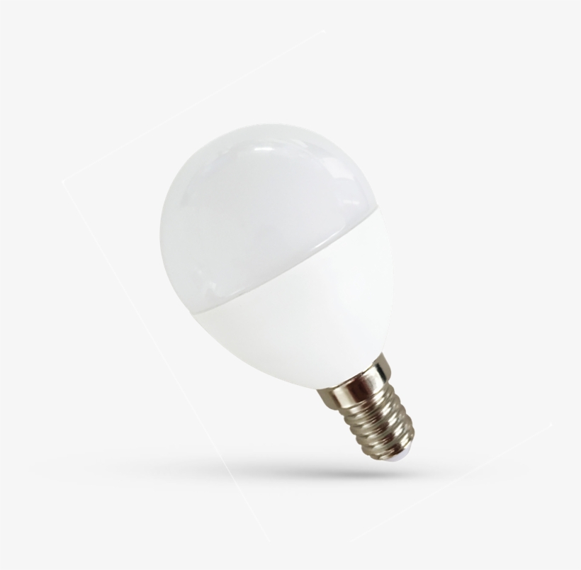 7w Led Golf Ball Bulb E14 Small Edison Screw Cap Cool - Fluorescent Lamp, transparent png