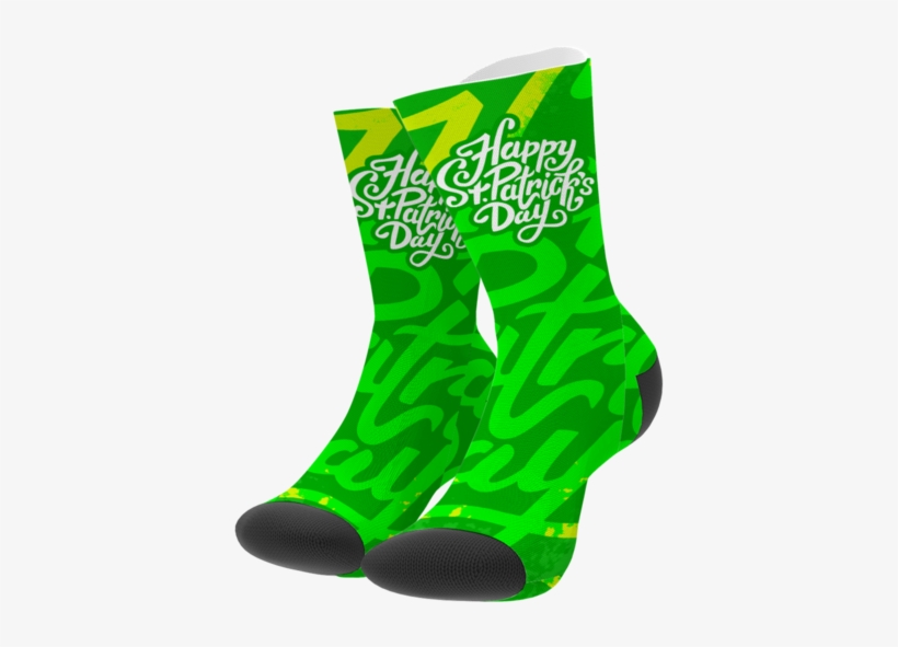 Patrick's Day Socks - Sock, transparent png