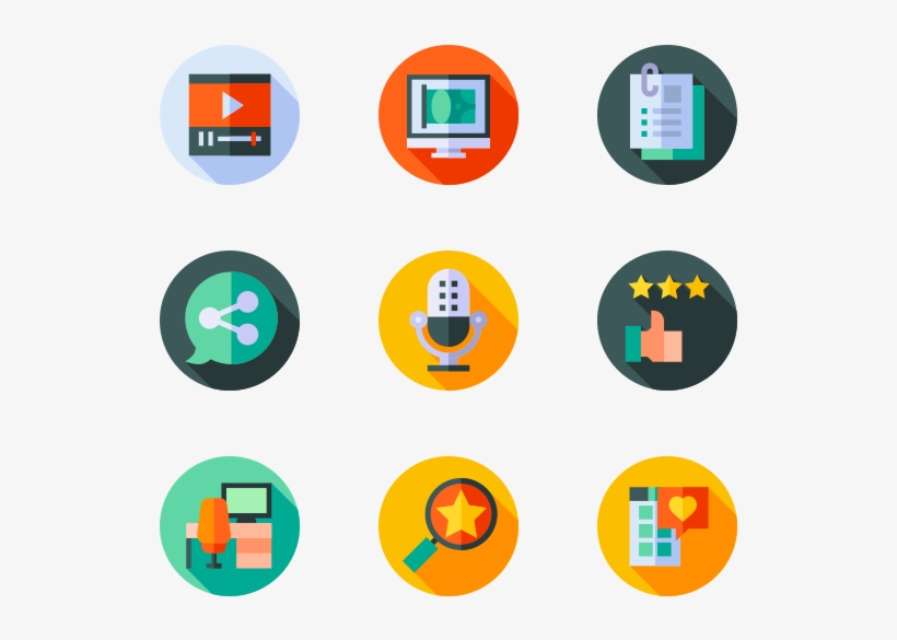 Blogger And Influencer - Back To School Icons Png, transparent png