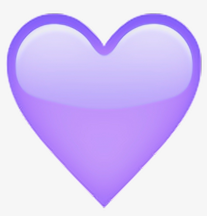 Lilac Heart Emoji💜 - Heart, transparent png
