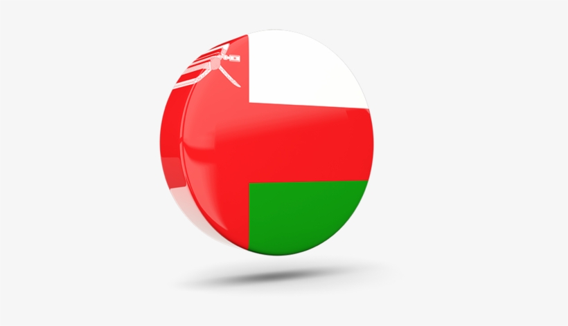 Illustration Of Flag Of Oman - Circle, transparent png