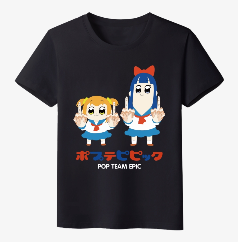 Hot Sale Men/women T Shirt Printing Anime Pop Team - Stained Glass U Talkin U2 To Me, transparent png