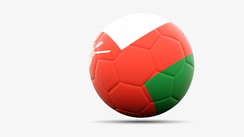 Illustration Of Flag Of Oman - Oman Flag With Football, transparent png