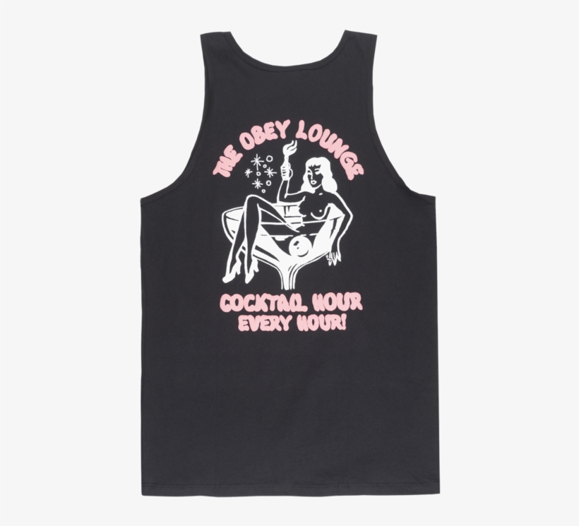 Obey Worldwide Happy Hour Tank Top Shirt Mens Skateboard - Active Tank, transparent png