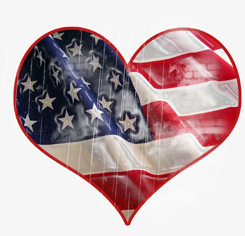 Patriotism Usa Heart - American Flag, transparent png